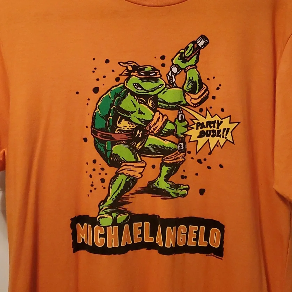 Ninja Turtles Michaelangelo Homage tshirt - Picture 2 of 4